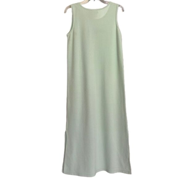 Artisans Sunschein Designs Green Embroidery Daisy Beach Pool Lounge Robe Sz M BD - Picture 2 of 7